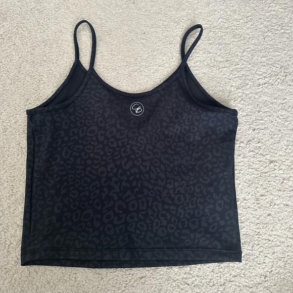 Celestial Bodiez black leopard crop tank top - Picture 3 of 3